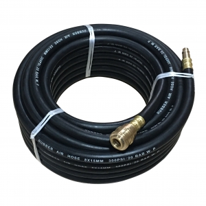 Rubber Air Hose with Quick Rapid Fittings
